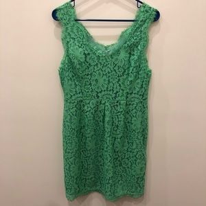 Joie Rori Dress - Green Lace